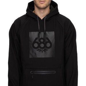 686 Men's Waterproof Hoodie Black NWT Medium
